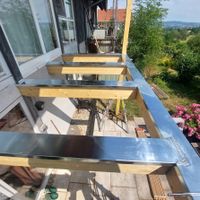 Balkonsanierung Blechverwahrungen der Holz Konstuktion